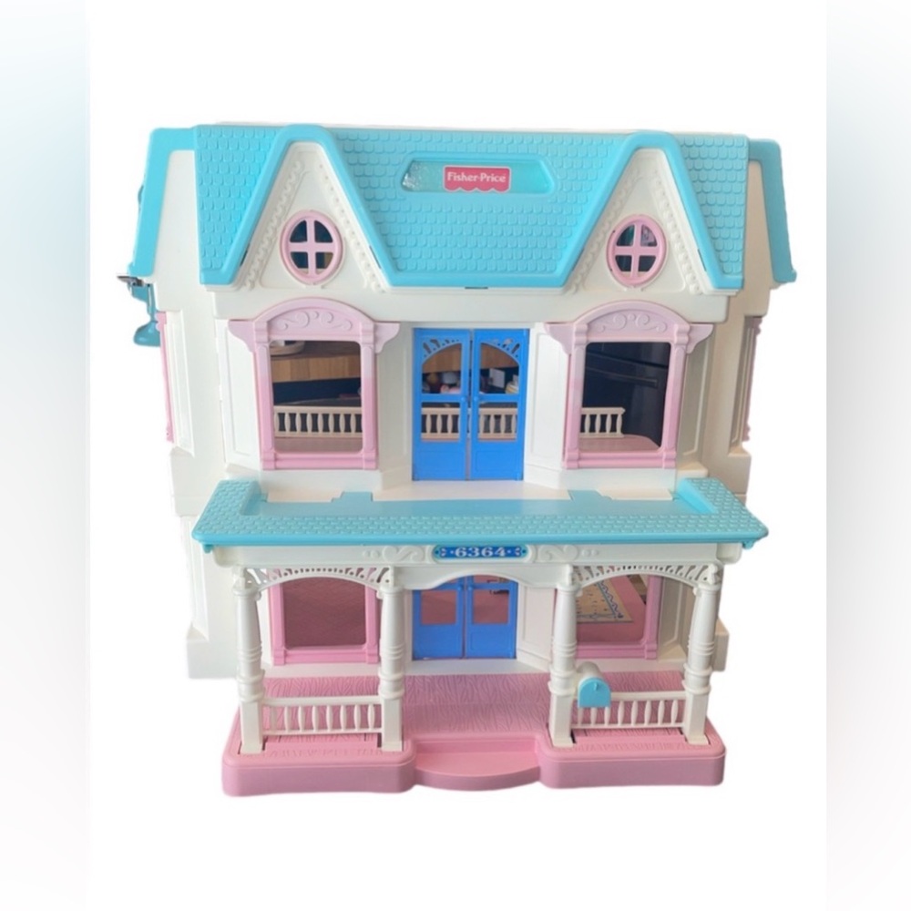 Vintage Fisher Price Loving Family Dream Folding Doll House